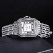 Women’s Silver-Gold Diamond Quartz Watch