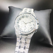 Mens Luxury Iced Out Quartz Watch